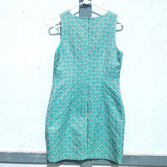 Banana Republic | Turquoise Italian Fabric Shift Dress - Picture 2 of 6